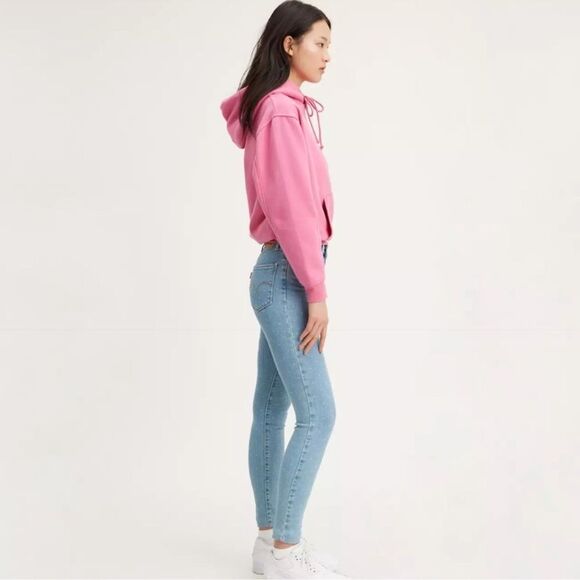 LEVI’S 31 Azure Blue Polka Dot 311 Shaping Skinny Stretch Jeans - Picture 3 of 16